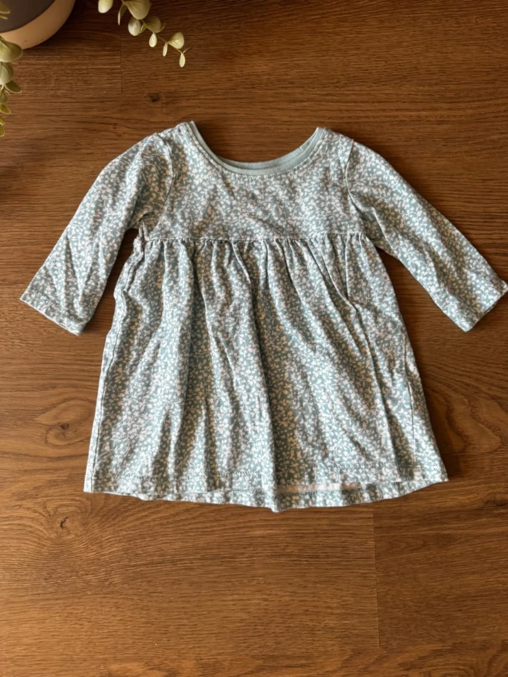 Tea Collection & Old Navy Baby Girl Dress Lot 3-6 Months Floral Long Sleeve